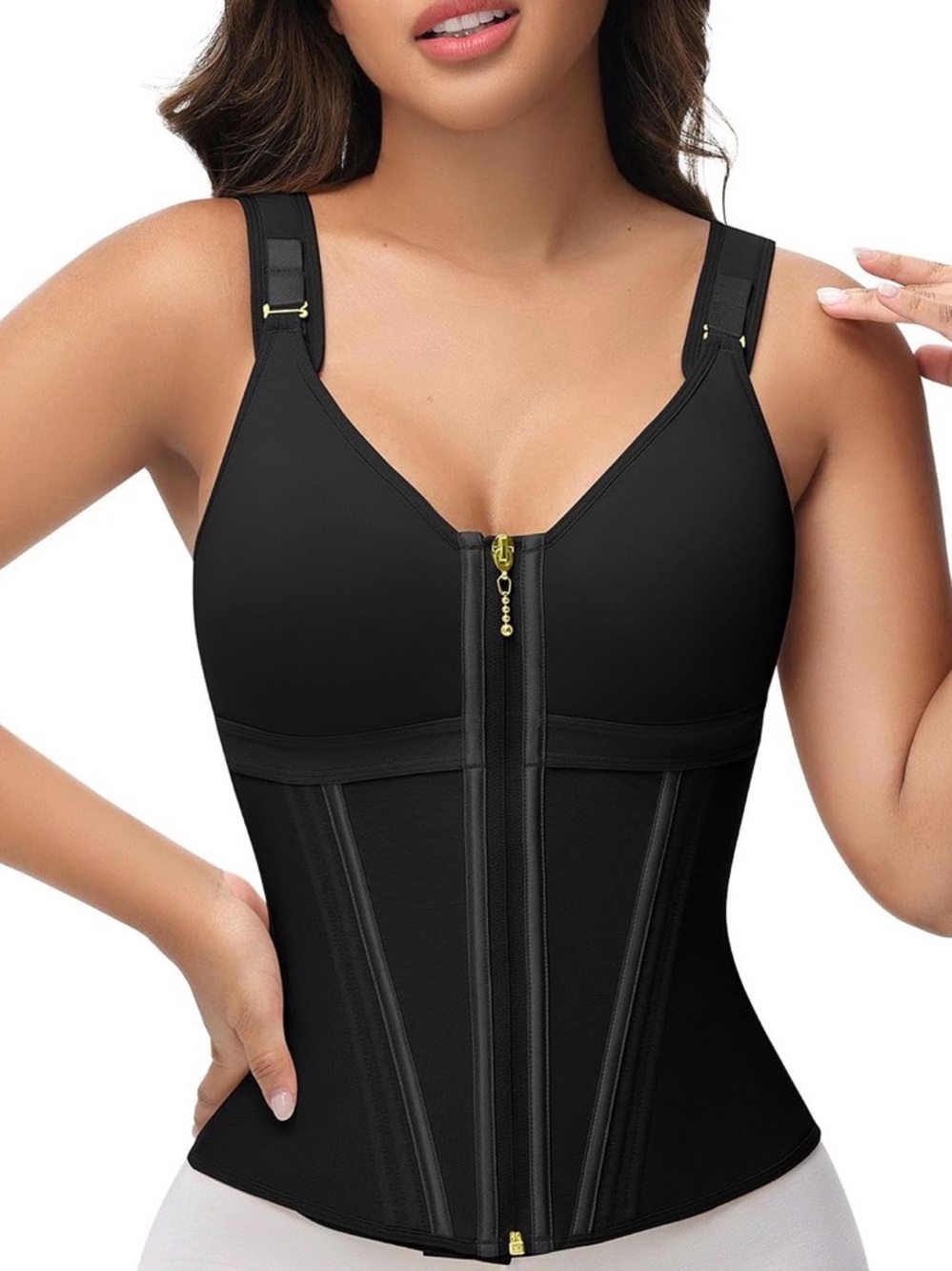 SHAPSHE Waist Trainer Corset for Women Tummy Control Body Shaper with Bra